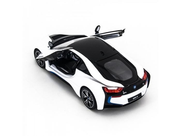Машина на радиоуправлении BMW i8, вручную открывающиеся двери, цвет белый, 1:14  